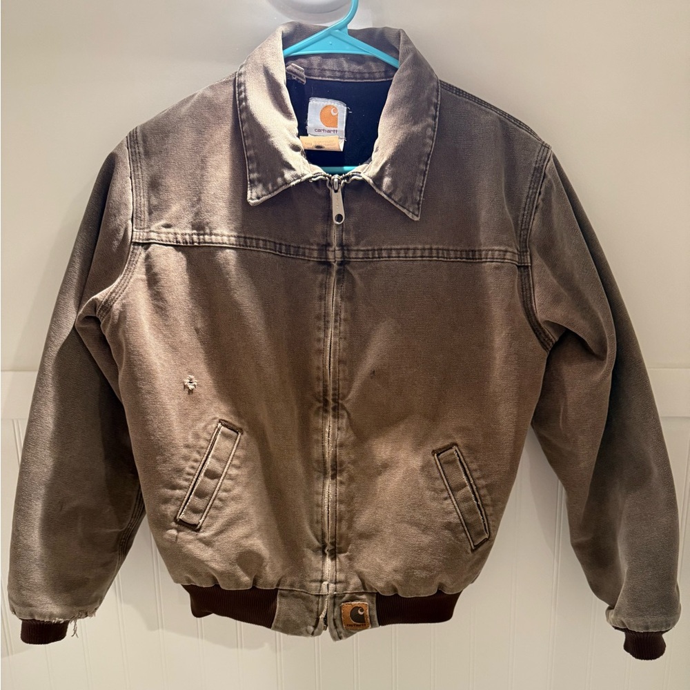 Vintage Carhartt Santa Fe Quilt Lined Jacket Youth XL